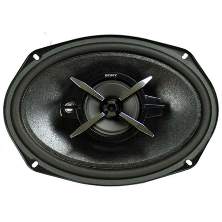 Sony - 6" x 9" 3-Way Car Speakers with Mica Reinforced Cellular (MRC) Cones (Pair) - Black/Graphite