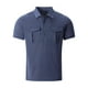 thumbnail image 5 of pstuiky Camisas casuales de manga corta para hombre, Camisa informal de manga corta con cuello vuelto y botones para hombre, color liso y bolsillo camisas casuales para hombre xxl, 5 of 7