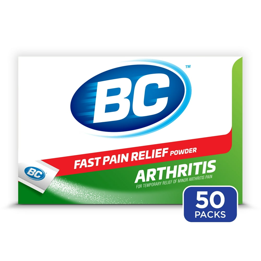 BC Aspirin Arthritis Formula Fast Pain Relief Powder, 50 Count