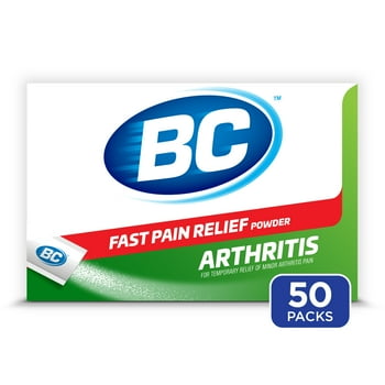 BC Powder  Pain Reliever, Aspirin Dissolve Packs, 50 Count Powder Packets
