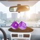 thumbnail image 2 of Adornos colgantes para espejo retrovisor de coche, prácticos y prácticos para la sala de estar. Violeta, 2 of 7