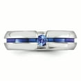 thumbnail image 4 of Edward Mirell Titanium Sapphire & Blue Anodized 6mm Band, 4 of 8