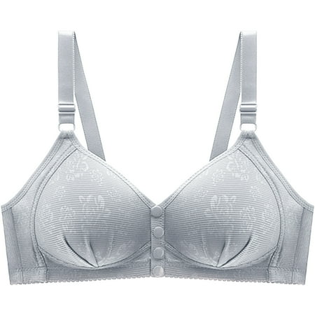 Backless Bra Women No Underwire Bra Feature V-Neck Soft Bra Style W-421 Blue 100