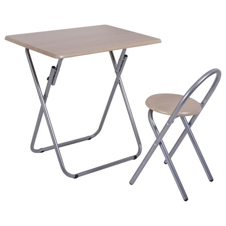 Kids Study Writing Desk Table Chair Set Folding Student Home