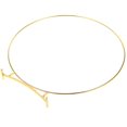 thumbnail image 1 of Metal Floral Ring for DIY Wedding Decor and Crafts Golden Iron 10 inch, 1 of 4