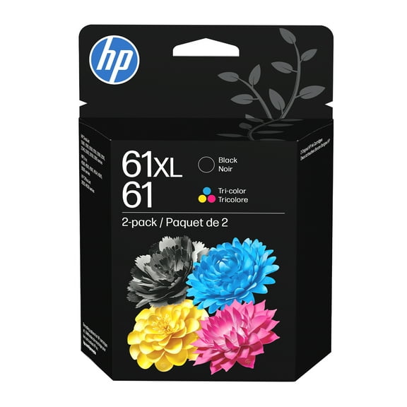 HP 61 Tri-color/61XL Black Ink Cartridge Cmbo Pk