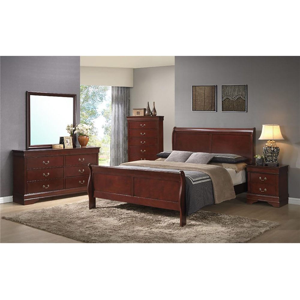 Cambridge Piedmont 5 Piece Bedroom Suite: Full Bed, Dresser, Mirror, Chest, Nightstand - image 2 of 2