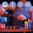 thumbnail image 5 of Matana 150 Pack 1oz Mini Neon Plastic Shot Glass Party Drink Cups, 5 of 8