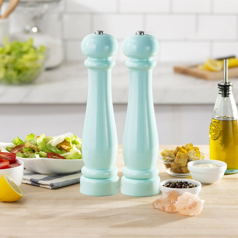 Dash Battery-Operated Salt & Pepper Mill Gift Set with Gift Box  Packaging in Aqua 
