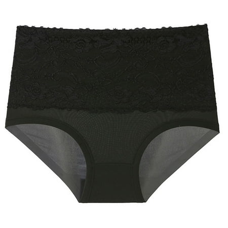

Pretty Comy Women s Plus Size Lace Panties High Waist Underwear Briefs