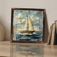 thumbnail image 3 of Sailing Boat Ocean View Wooden Sign Wall Plaque - Vintage Art Decoration, Wall Decoration - Ideal Gift For Home Decoration, Living Room, Bathroom, Bedroom, Garden, Dining, Bar, Cafe, Festival Party, 3 of 7