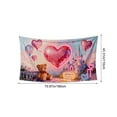 thumbnail image 3 of Valentine Tapestry Under $5! Yannianjz Valentine's Day Wall Decor Tapestry, Oversized Polyester Wall Hanging for Living Room Bedroom, Festival Home Tapestry for Party, Room Decoration for Valentine's, 3 of 6