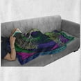 thumbnail image 6 of Nature Soft Flannel Fleece Throw Blanket, Digital Psychedelic Tree of Life Turning Gothic Background Mystery Display, Cozy Plush for Indoor and Outdoor Use, 50" x 60", Purple Fuchsia, by Ambesonne, 6 of 6