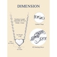 thumbnail image 7 of Suplight 925 Stelring Silver Heart Necklace for Women Hypoallergenic Dainty Small Simple Pendant Jewelry Gift for Girlfriend Wife Valentine's Day Birthday Anniversary Christmas, 7 of 7