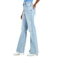 thumbnail image 3 of INC International Concepts Womens High Rise Distressed Slim Flared Jeans Light Indigo 16, 3 of 3