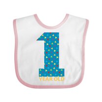 Inktastic First Birthday-1 Year Old Boys or Girls Baby Bib