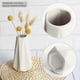 thumbnail image 3 of Modern White Vase for Flowers Set of 6, White Ceramic Vases for Pampas Grass Small Boho Vases,Minimalism Style for Modern Table Shelf 6 Inch, 3 of 4