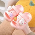 thumbnail image 2 of kpoplk Kids Cloud Slides Boys Girls Pillow Slippers – Slip-On Slide Sandals, Summer Beach Pool Shoes, Indoor and Outdoor(Pink,5.5), 2 of 7