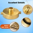 thumbnail image 4 of 2-1/2In ()Female X3/4In GHT Male Fire Hydrant Adapter FireHose Adapter Brass FireEquipment with Pin Lug 2-1/2x3/4In, 4 of 7