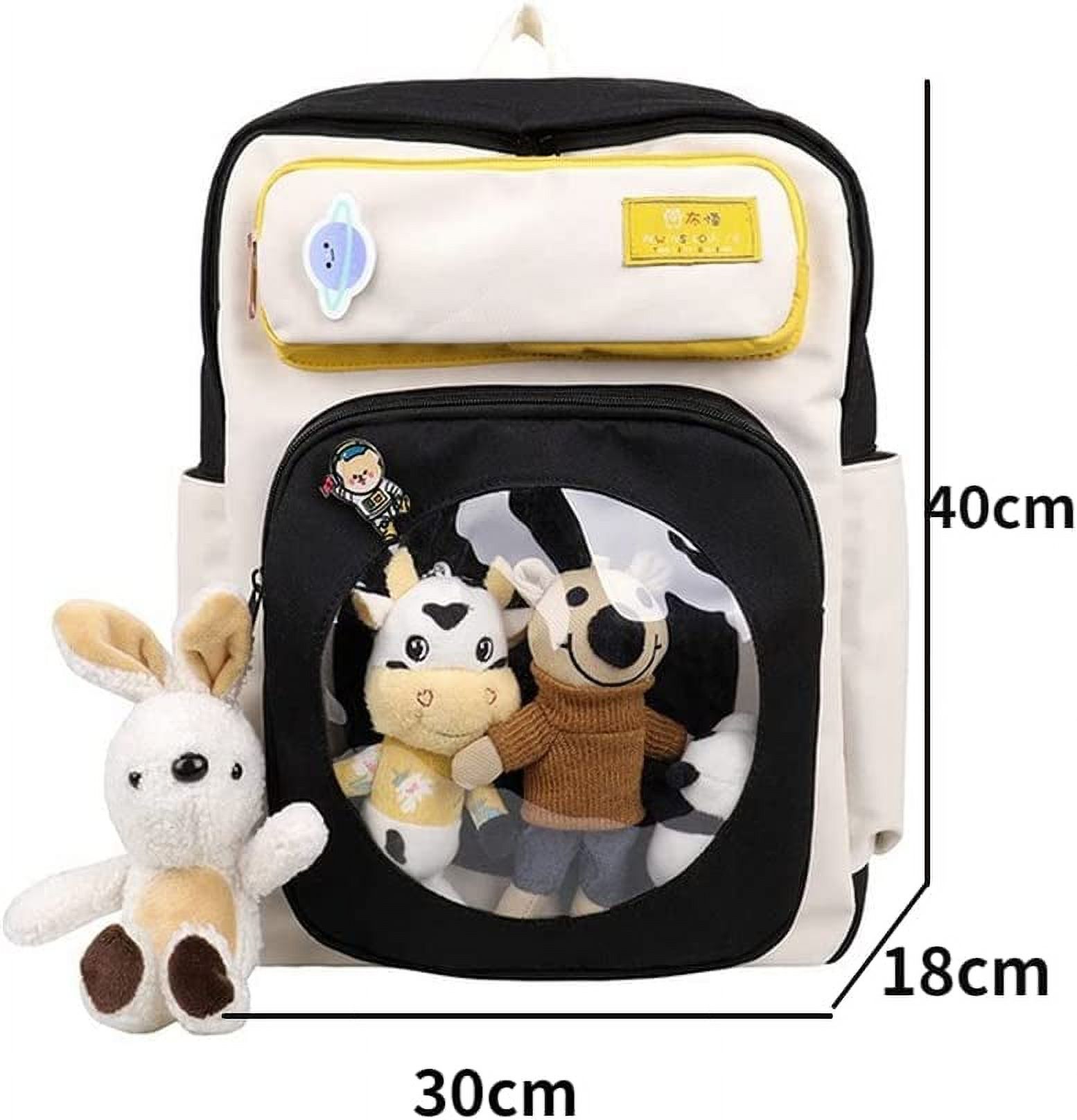  STEAMEDBUN Ita Bag Backpack with insert Pin Display Backpack  for School Anime Cosplay