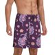 thumbnail image 2 of Balery Snake And Flower Pantalones cortos de pijama de punto de algodón para hombre con cinturilla y bolsillos-3X-Large, 2 of 6