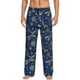 thumbnail image 1 of Balery Dark Blue Christmas Pantalones de pijama para hombre, pijama ultraligero, pantalón de descanso-Large, 1 of 6