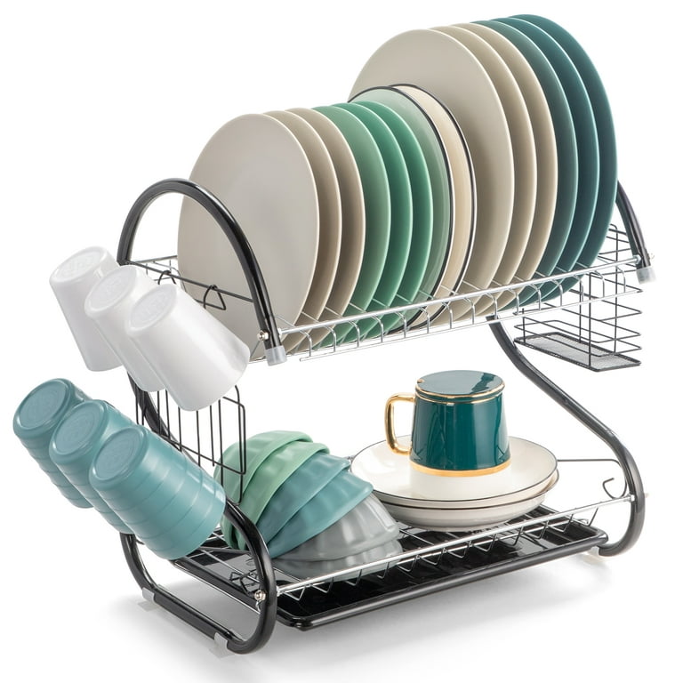 Kitchen Cutlery Storage Box Rust-Proof Carbon Steel Dish Drainer Set Space  Saving Pot Pan And Dish Rack For Kitchen Counter - AliExpress