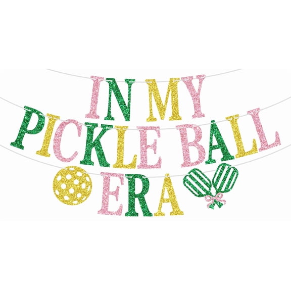 In My Pickle Ball Era Banner, Pickleball Theme Birthday Party Decor, Funny Sports Pickleball Birthday Baby Shower Party Decorations Supplies