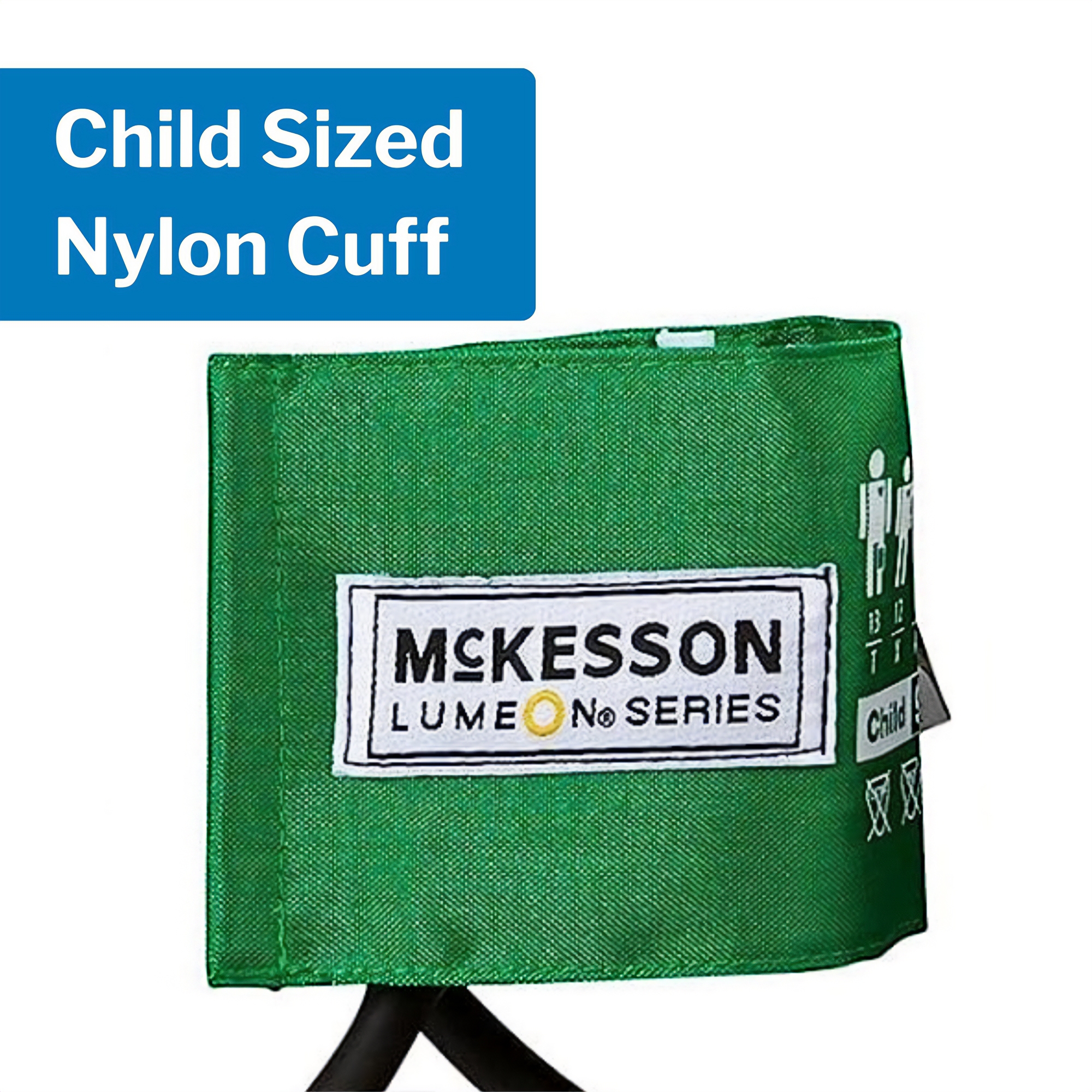 McKesson LUMEON Pediatric Cuff Arm Aneroid Sphygmomanometer Unit 2-Tubes Green 1 per Box