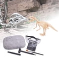 thumbnail image 3 of de excavación de de , actividad de paleontología y arqueología, excavación de bricolaje, excavación para cumpleaños, regalos d - tiranosaurio, 6.5x4.72x1.18 pulgadas Hugo kits de excavación de dinosaurios, 3 of 9