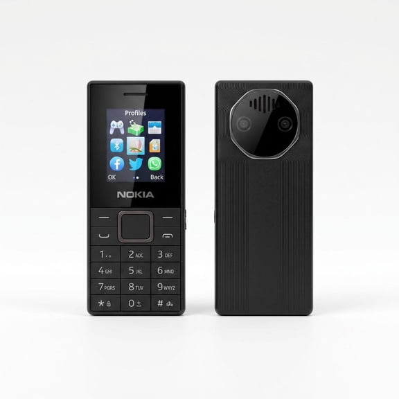 T20 High Volume Senior Cell Phone, 1.77 Inch Small Screen, Triple SIM Triple Standby, 3000mAh Battery, Built-in Flashlight, Basic Feature Phone for Elderly Use,Black