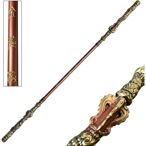 71" Foam Wukong-Inspired Staff Replica – Full-Size Decorative Collectible Prop