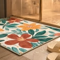 thumbnail image 2 of Miwamany Indoor Outdoor Area Rug, Washable Tropical Floral Non Slip Polyester Carpet with Rubber Backing, Waterproof Patio Mat for Living Room Poolside Backyard Balcony Camping High Traffic Decor, 2 of 7