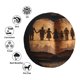 thumbnail image 4 of Fotbe Vintage Family History Book Funda de Llanta de Repuesto con Estampado, Engrosada, Ajuste Universal para Jeep, Remolque, RV, SUV, Camión-15 inch, 4 of 6