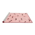 thumbnail image 2 of Ahgly Company Machine Washable Indoor Rectangle Solid Red Modern Area Rugs, 7' x 9', 2 of 4
