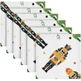 thumbnail image 6 of Coolnut Cartoon Nutcracker Cloth Napkins Set of 6,20x20 Inches Napkins Cloth Washable Reusable Soft for Dinner,Wedding,Parties,Home Dinner,Tableative Decor Gift, 6 of 7