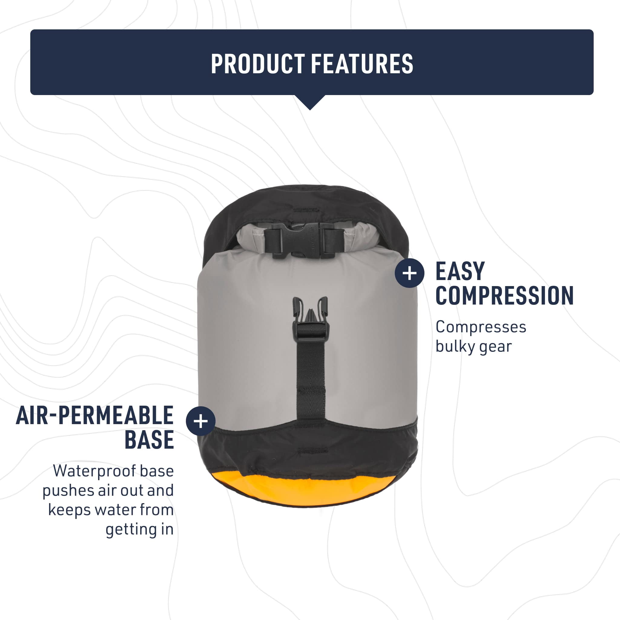 Sea to Summit eVac Ultra-Lightweight Compression Dry Bag, Waterproof Dry Storage, 20 Liter, Atoll Blue