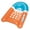 Blue % Orange, variant on Solstice by Swimline Double Window Mattress