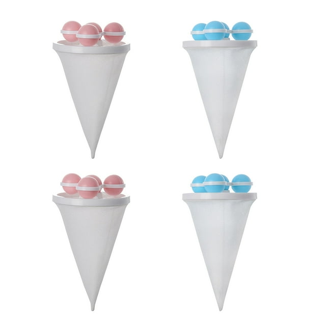 WHEANG Filter Bag For Washing Machine Lint Catcher Pet Hair Catcher For Laundry 4 Pack