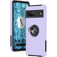 thumbnail image 1 of KOMI for Google Pixel 7 Case, Slim Fit Shockproof Protective Case for Pixel 7, Military-Grade Drop Protection with Ring Kickstand [Magnetic Car Mount Feature] Case for Google Pixel 7-Purple, 1 of 5