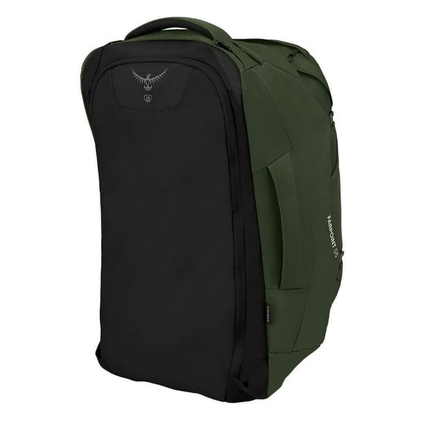 Osprey Farpoint 55L Capacity Men s Lightweight Durable Adjustable Torso Fit Travel Backpack with Stowaway Harness and Hipbelt Gopher Green Walmart Business Supplies