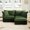 Green, variant on Luxurious Comfort with Convertible Design - Relax on a 2 - Seater Slipcovered Sofa for TV and Reading