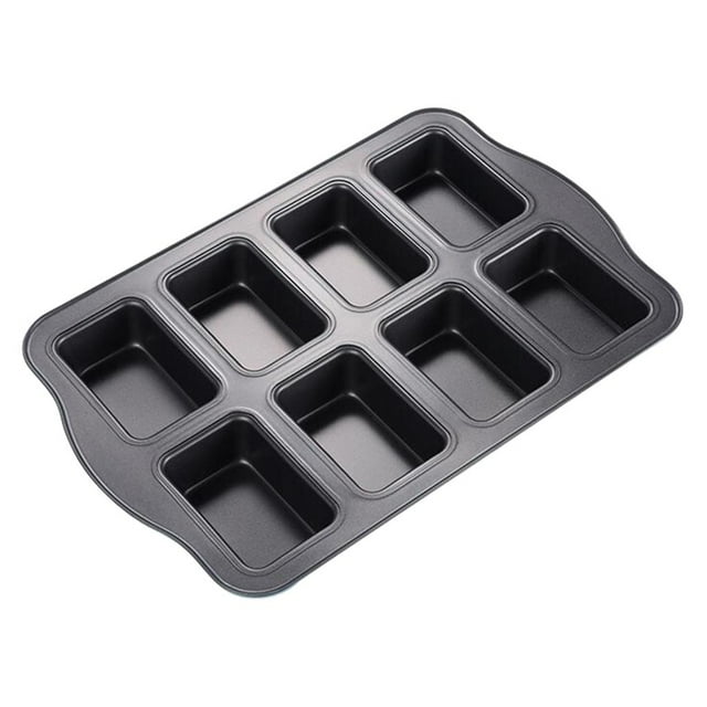 Pan, small cake Pan, Carbon Steel Meatloaf Mini Bread Cupcake Muffin Baking Pan Tray, Home Kitchen Restaurant Bakeware