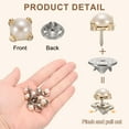 thumbnail image 3 of 10 Conjuntos de Botones de Broche, Botones de 11.5 mm Sin Coser, Broches Desmontables para Ropa, Sombreros, Abrigos (Negro), 3 of 7