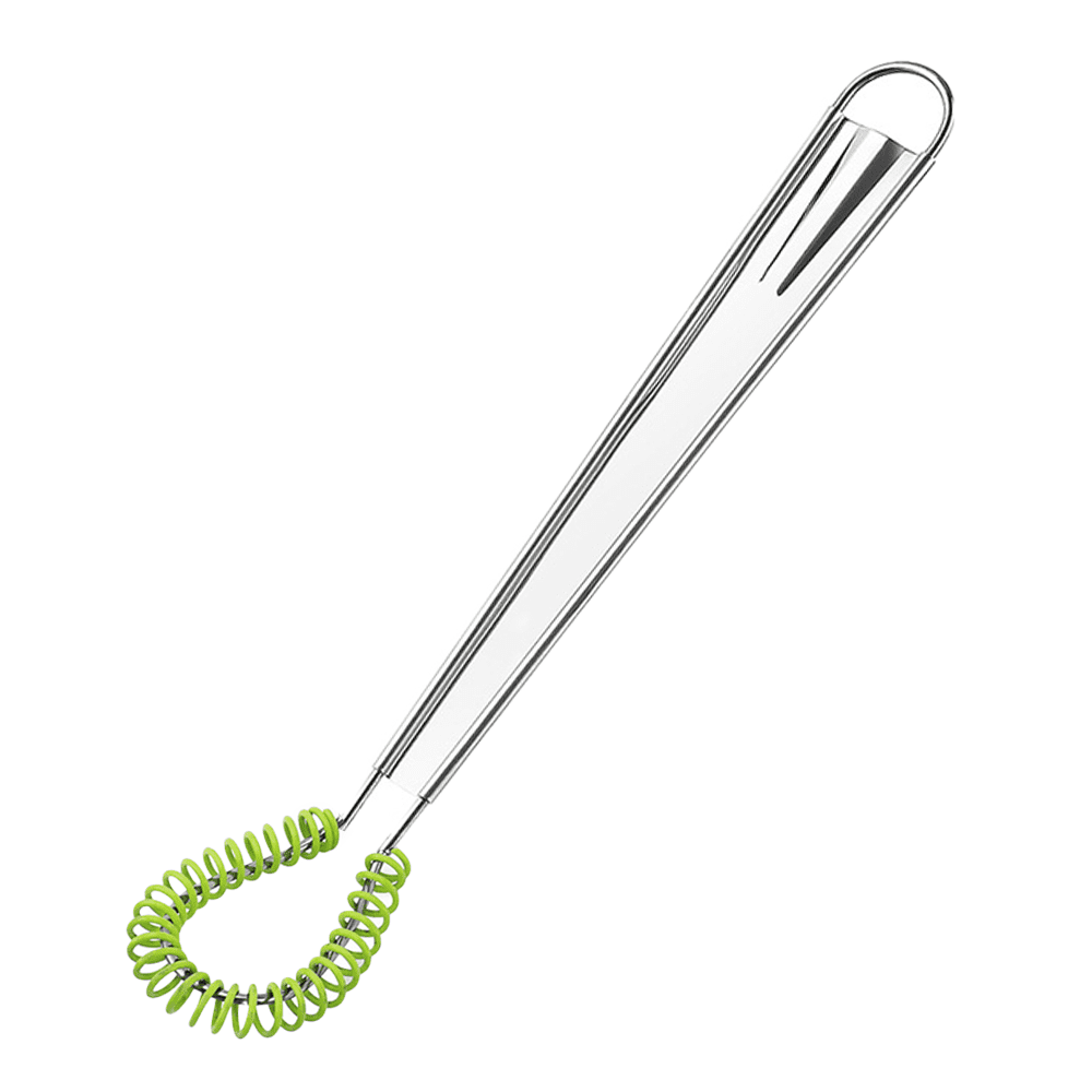 Best Utensils Stainless Steel Mini Egg Whisk Beater Handheld Milk Frother Foamer Foaming Creamy