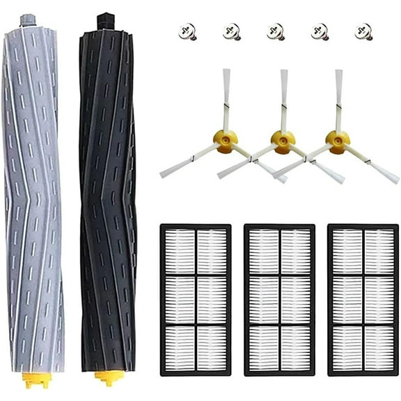 13 Pack Replacement Parts for iRobot Roomba 800 900 Series 805 860 870 871 880 890 960 980 985 Vacuum Accessories, Replenishement Kit with 1 Debris Extractor 3 Filters 3 Side Brushes & Screws