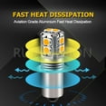 thumbnail image 4 of Ruiandsion P13.5S LED Light Bulb,6-40V(9V 12V 18V 24V 30V 36V),600 LM Yellow Non Polar for Bike Flashlight Camping Gear and Emergency Lights,Pack-1, 4 of 8