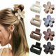 thumbnail image 4 of 8Pcs Matte Hair Clips for Women and Girls - Rectangle and Double Row Small Claw Clips Clips for Thin/Medium Fine Hair - Cute Small Flower Claw Clips N, 4 of 4