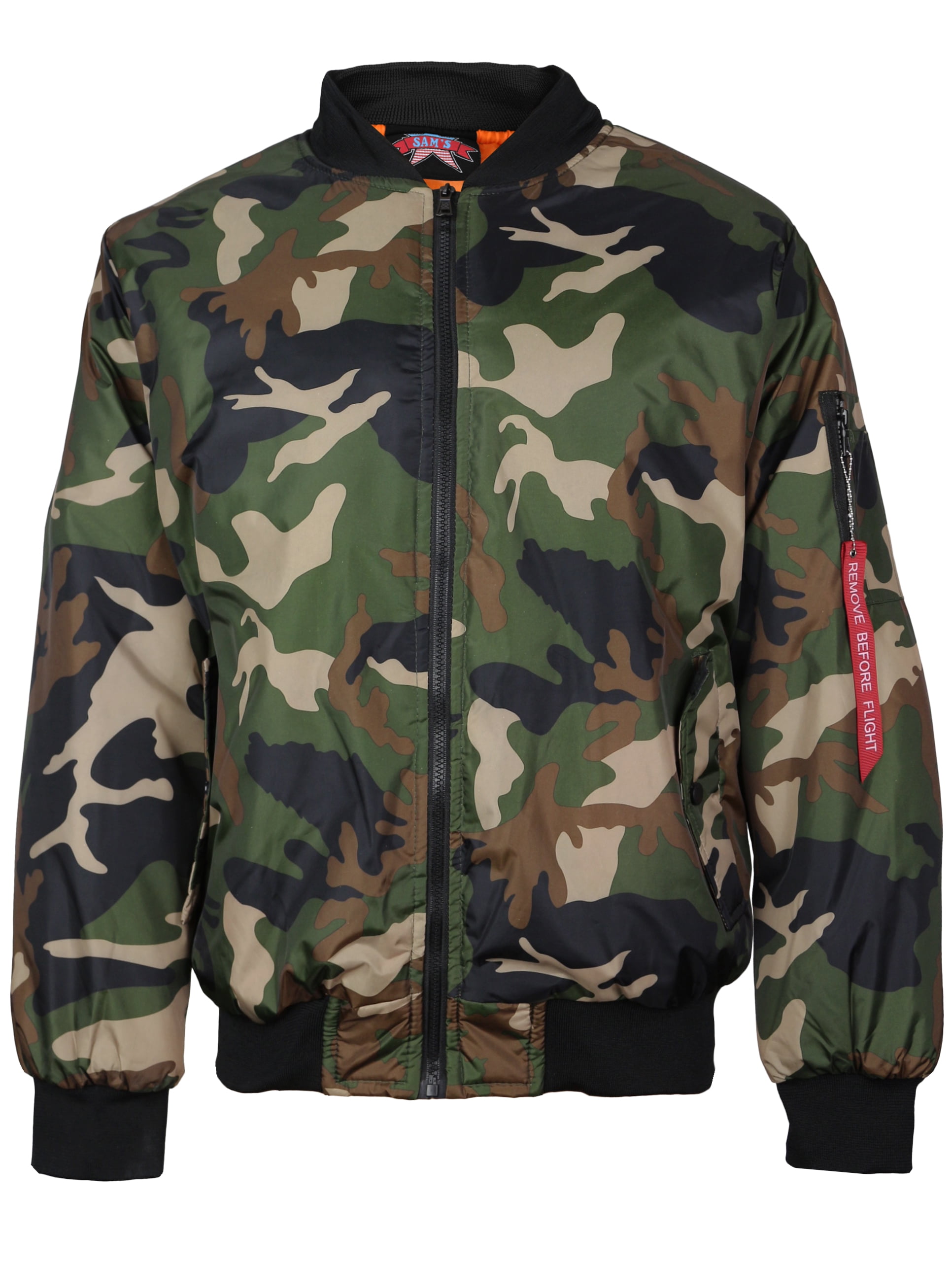 Men's Premium Multi Pocket Water Resistant Padded Zip Up Flight Bomber