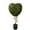 1pc, variant on Valentine's Day Indoor & Outdoor Heart-shaped Topiary, 32" Artificial Boxwood Topiary Trees with Bow, Faux Topiary Tree for Porch, Home, Garden Decor, Spring Easter Decoration